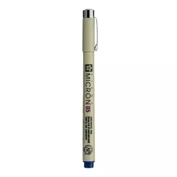 Ручка капиллярная Sakura Pigma Micron 0.45 мм, цвет чернил: королевский синий