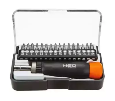 набор прецизионных бит с держателем! 17 шт, CrMo\ 04-228 NEO