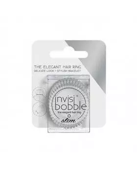 Invisibobble Slim Crystal Clear - Резинка-браслет для волос с подвесом
