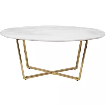 Журнальный стол Garda Decor 30B-855-1 (Золото/Светло-серый)