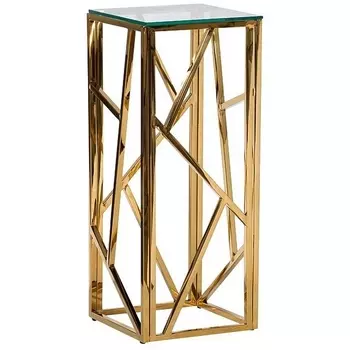 Журнальный стол Garda Decor 47ED-FS015GOLD (Золото/Прозрачный)