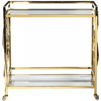 Журнальный стол Garda Decor GY-CRT8164GOLD (Золото/Прозрачный)