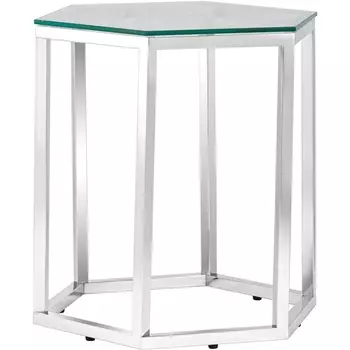 Журнальный стол ГЕКС серебро Stool Group УТ000004638