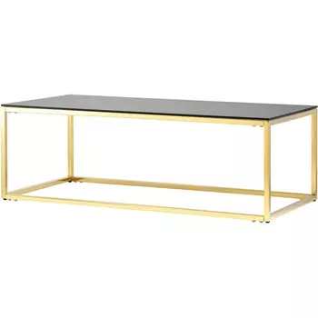 Журнальный стол 120*60 ТАУН золото стекло smoke (Stool Group)