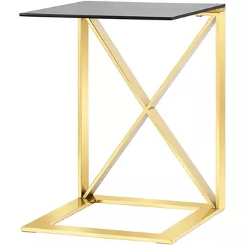 Журнальный стол 40*40 золото стекло Stool Group УТ000004651
