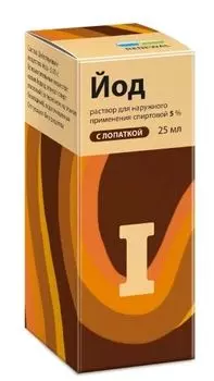 Йод, раствор, 5%