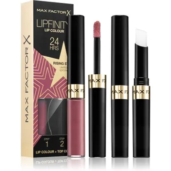 Max Factor, Lipfinity Rising Stars, стойкая жидкая губная помада с бальзамом, оттенок 084 Rising Star