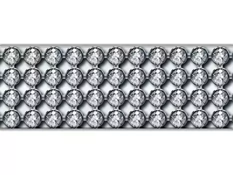 Декоративная горизонтальная вставка "Кристаллы Swarovski" на торцевую панель к ДУ Верчелли (высокий поддон) · Radomir, 1-242-0-0-0-013