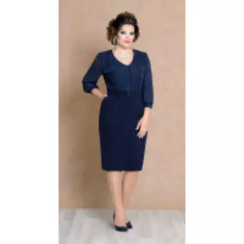 Платье Mira Fashion-4479 В цвете: Синий; Размеры: 56,52,54