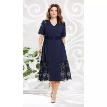 Платье Mira Fashion-4625-2 В цвете: Синий; Размеры: 56,50,52,54