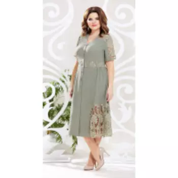 Платье Mira Fashion-4625 В цвете: Зеленый; Размеры: 50,52,54