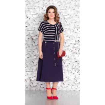 Платье Mira Fashion-4631 В цвете: Синий; Размеры: 50,52