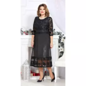 Платье Mira Fashion-4723-2 В цвете: Черный; Размеры: 50,52,54