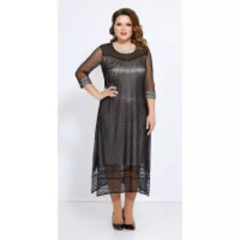 Платье Mira Fashion-4759 В цвете: Черный; Размеры: 56,58,52,54