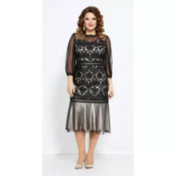Платье Mira Fashion-4767 В цвете: Черный; Размеры: 56,50,52,54