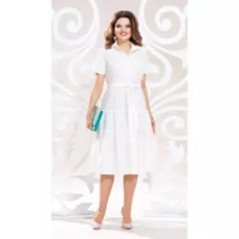 Платье Mira Fashion-4789-3 В цвете: Белый; Размеры: 56,50,52