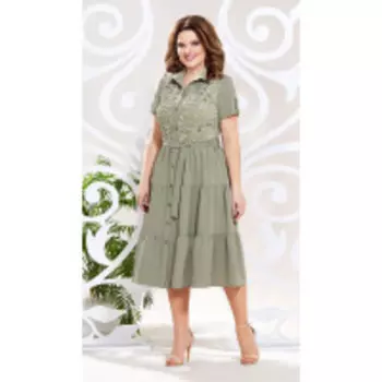 Платье Mira Fashion-4789 В цвете: Зеленый; Размеры: 56,50,52,54