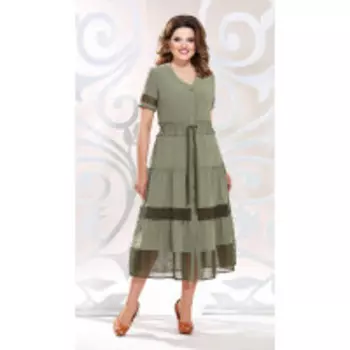 Платье Mira Fashion-4796 В цвете: Зеленый; Размеры: 56,54