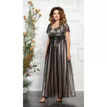 Платье Mira Fashion-4827 В цвете: Серый; Размеры: 50,52,48