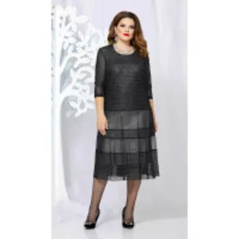 Платье Mira Fashion-4877 В цвете: Черный; Размеры: 56,60,54