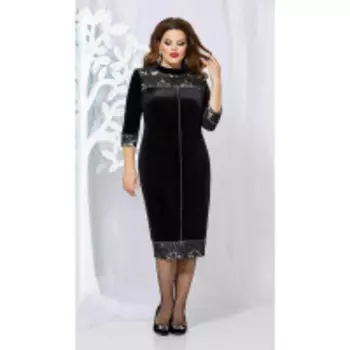 Платье Mira Fashion-4879 В цвете: Черный; Размеры: 56,58,60,54