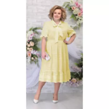 Платье Ninele-2256/2 В цвете: Желтый; Размеры: 56,58,60,62,54