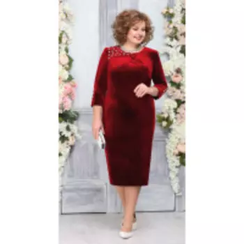 Платье Ninele-5757/3 В цвете: Красный; Размеры: 56,58,60,52,54