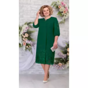 Платье Ninele-5786/1 В цвете: Зеленый; Размеры: 56,58,60,62,54