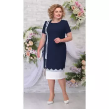 Платье Ninele-5790/4 В цвете: Синий; Размеры: 56,58,60,52,54