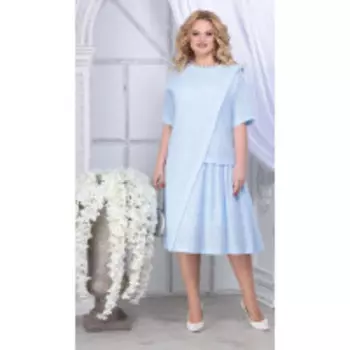 Платье Ninele-5840 В цвете: Голубой; Размеры: 56,58,60,62,54