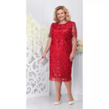 Платье Ninele-7231/3 В цвете: Красный; Размеры: 56,58,60,62,64