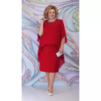 Платье Ninele-7298/2 В цвете: Красный; Размеры: 56,58,60,62,54