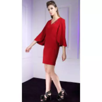 Платье Nova Line-5575 В цвете: Красный; Размеры: 50,52,48