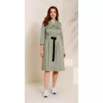 Платье Olegran-636/3 В цвете: Зеленый; Размеры: 50,52,48