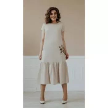 Платье Olga Style-706-1 В цвете: Белый; Размеры: 50,52,48