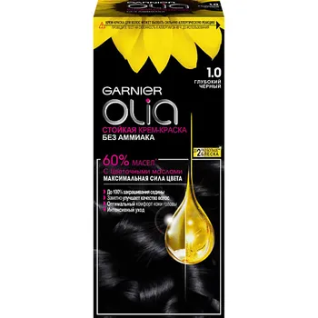 GARNIER Стойкая крем-краска для волос с цветочными маслами, без аммиака Olia