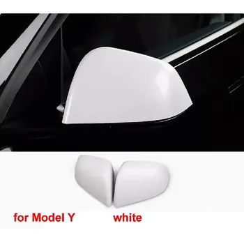 Для Tesla Model 3/Model Y сменные автомобильные аксессуары, зеркала заднего вида, крышка корпуса, боковая крышка зеркала, боковая дверь, крыло, 1 пара Model 3 bright black