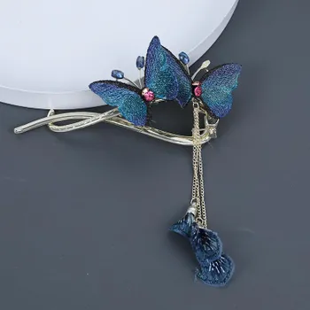 Заколка для волос в форме бабочки 14k