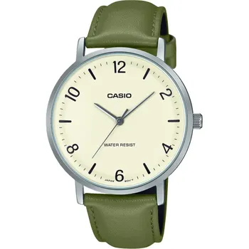 Японские наручные мужские часы Casio MTP-VT03L-7B. Коллекция Analog