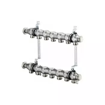 Распределительный коллектор Oventrop Multidis SH 7, 1", количество контуров - 7