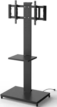 Стойка напольная для телевизоров HOLDER PR-107, 32"-70", VESA 100x100мм-600x400мм, наклонный, поворотный, до 60 кг, черный (PR-107)