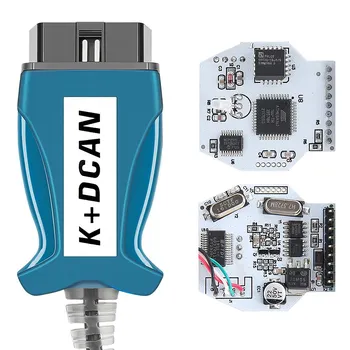 INPA K+DCAN для BMW Интерфейс OBD2-USB для диагностического кабеля BMW INPA K DCAN белый