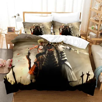 3D Fates Комплекты постельного белья Пододеяльник с наволочкой Twin Full Queen King Постельное белье Постельное белье EU single(135x200cm)