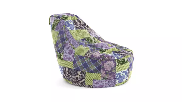 Кресло-мешок Mali Patchwork lilac
