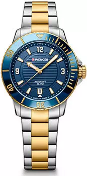 Швейцарские наручные женские часы Wenger 01.0621.114. Коллекция Seaforce