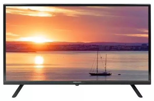 Телевизор 32" Horizont 32LE7011D, HD, 1366x768, DVB-T /T2 /C, HDMIx2, USBx1, WiFi, Smart TV, черный (32LE7011D)