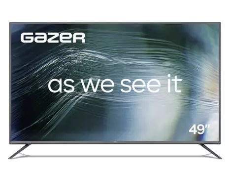 Телевизор 49" Gazer TV49-US2G, 3840x2160, DVB-T /T2 /C, HDMIx3, USBx2, WiFi, Smart TV, серый (TV49-US2G)