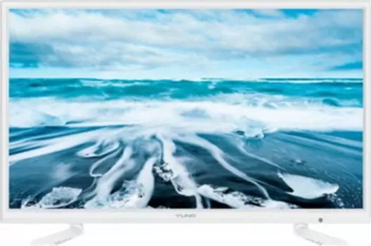 Телевизор 24" Yuno ULM-24TCW112, HD, 1366x768, DVB-T2 /C /S2, HDMIx1, USBx1, белый