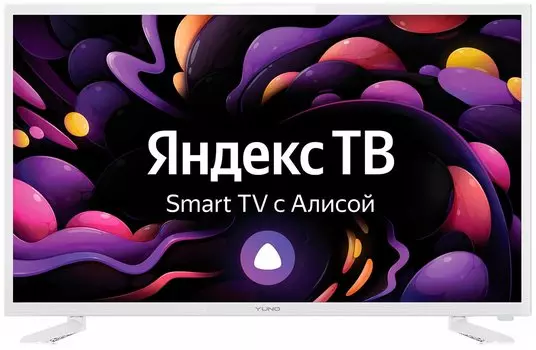 Телевизор 31.5" Yuno ULX-32TCSW2234 (W), 1366x768, DVB-T /T2 /C, HDMIx2, USBx2, WiFi, Smart TV, белый (ULX-32TCSW2234 (W))