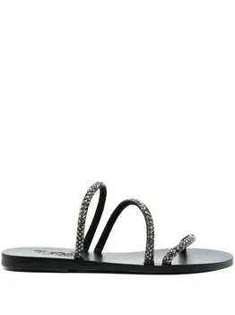 Сандалии Polytimi с кристаллами Ancient Greek Sandals, черный